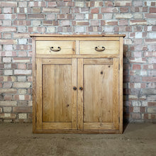 Load image into Gallery viewer, Victorian Pine Cupboard Hall Cabinet