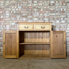Load image into Gallery viewer, Victorian Pine Cupboard Hall Cabinet