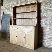 Load image into Gallery viewer, Antique Victorian Pine Farmhouse Old Dresser Kitchen