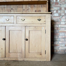 Load image into Gallery viewer, Antique Victorian Pine Farmhouse Old Dresser Kitchen