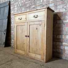 Load image into Gallery viewer, Victorian Pine Cupboard Hall Cabinet