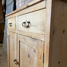 Load image into Gallery viewer, Victorian Pine Cupboard Hall Cabinet