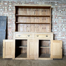 Load image into Gallery viewer, Antique Victorian Pine Farmhouse Old Dresser Kitchen