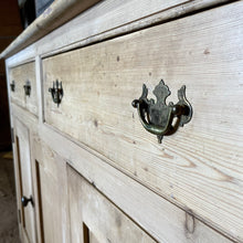 Load image into Gallery viewer, Antique Victorian Pine Farmhouse Old Dresser Kitchen