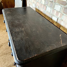 Load image into Gallery viewer, Antique Victorian Pine Black Original Paint Chest Of Drawers