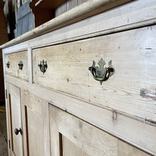 Load image into Gallery viewer, Antique Victorian Pine Farmhouse Old Dresser Kitchen
