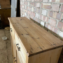 Load image into Gallery viewer, Victorian Pine Cupboard Hall Cabinet
